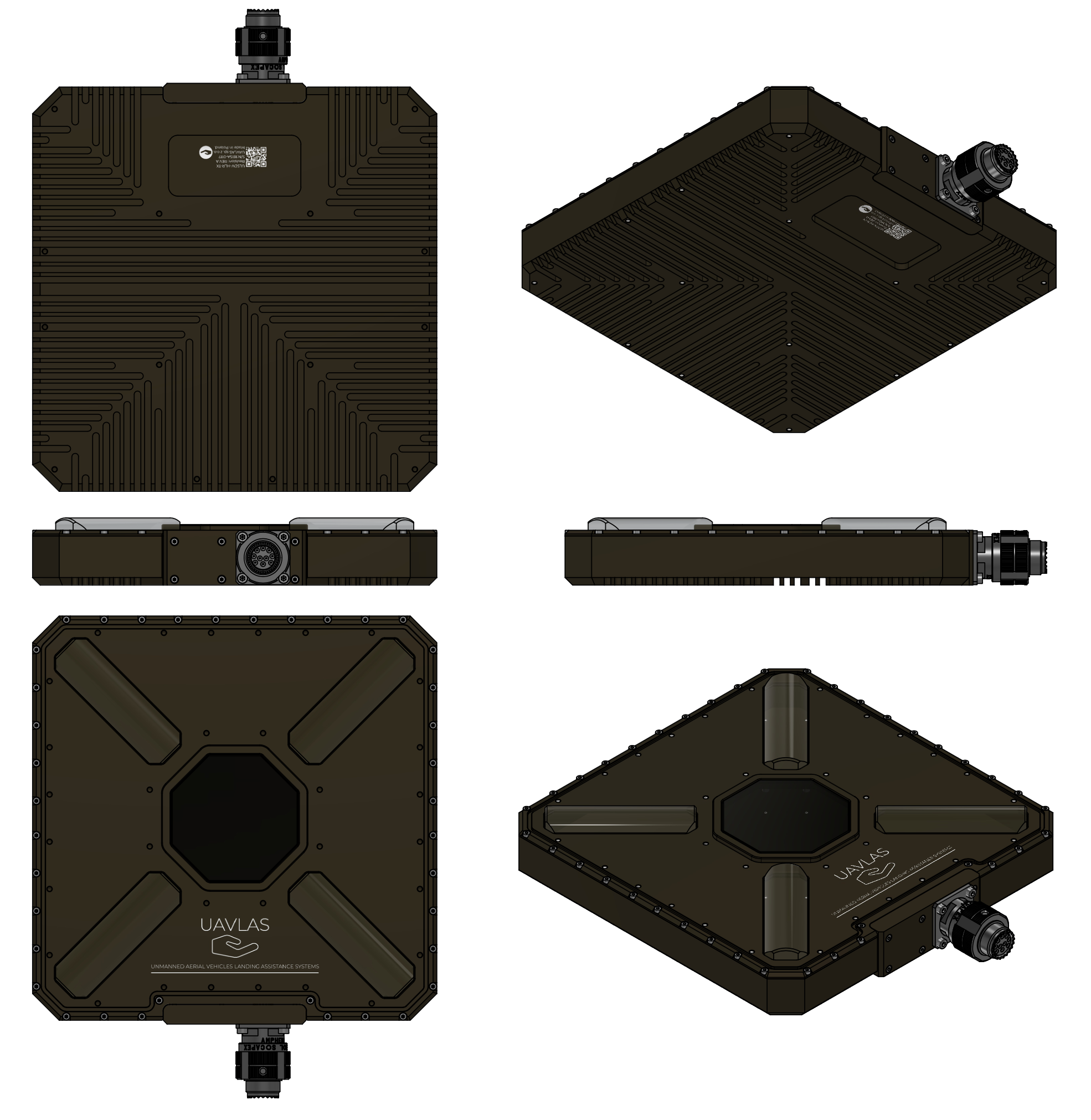 Transmitter \u2013 Projection Views (Color)