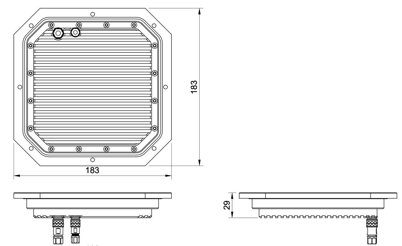 ULS-ProCopter Transmitter Dimensions