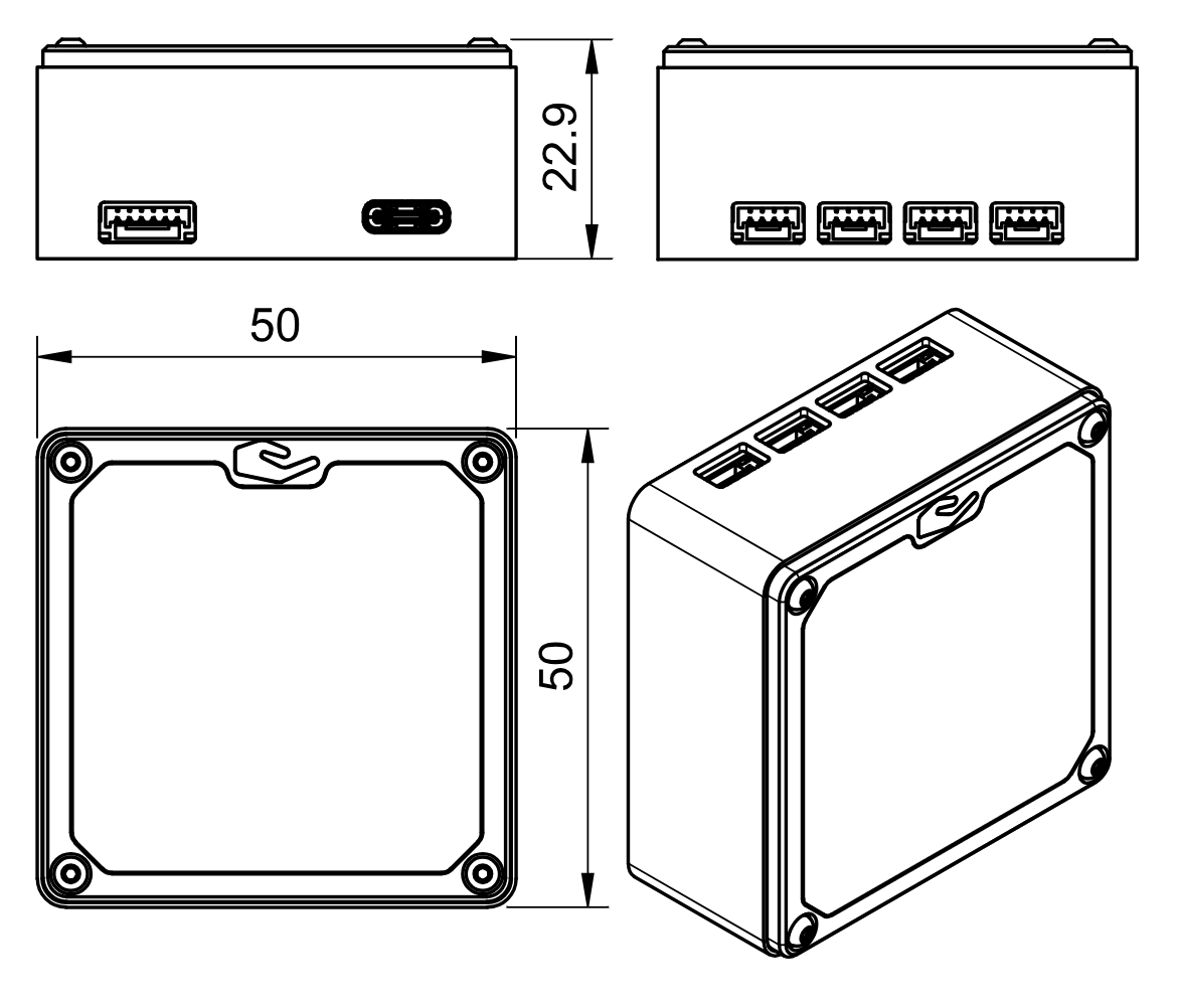 Transmitter mechanical dimensions