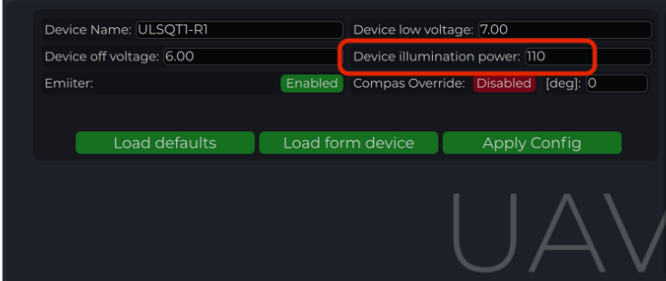 Transmitter illumination