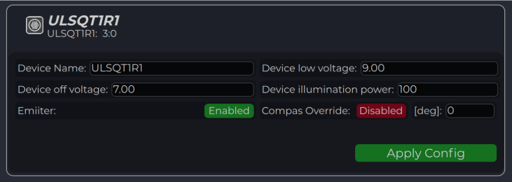 ULS-Tools Transmitter Configuration