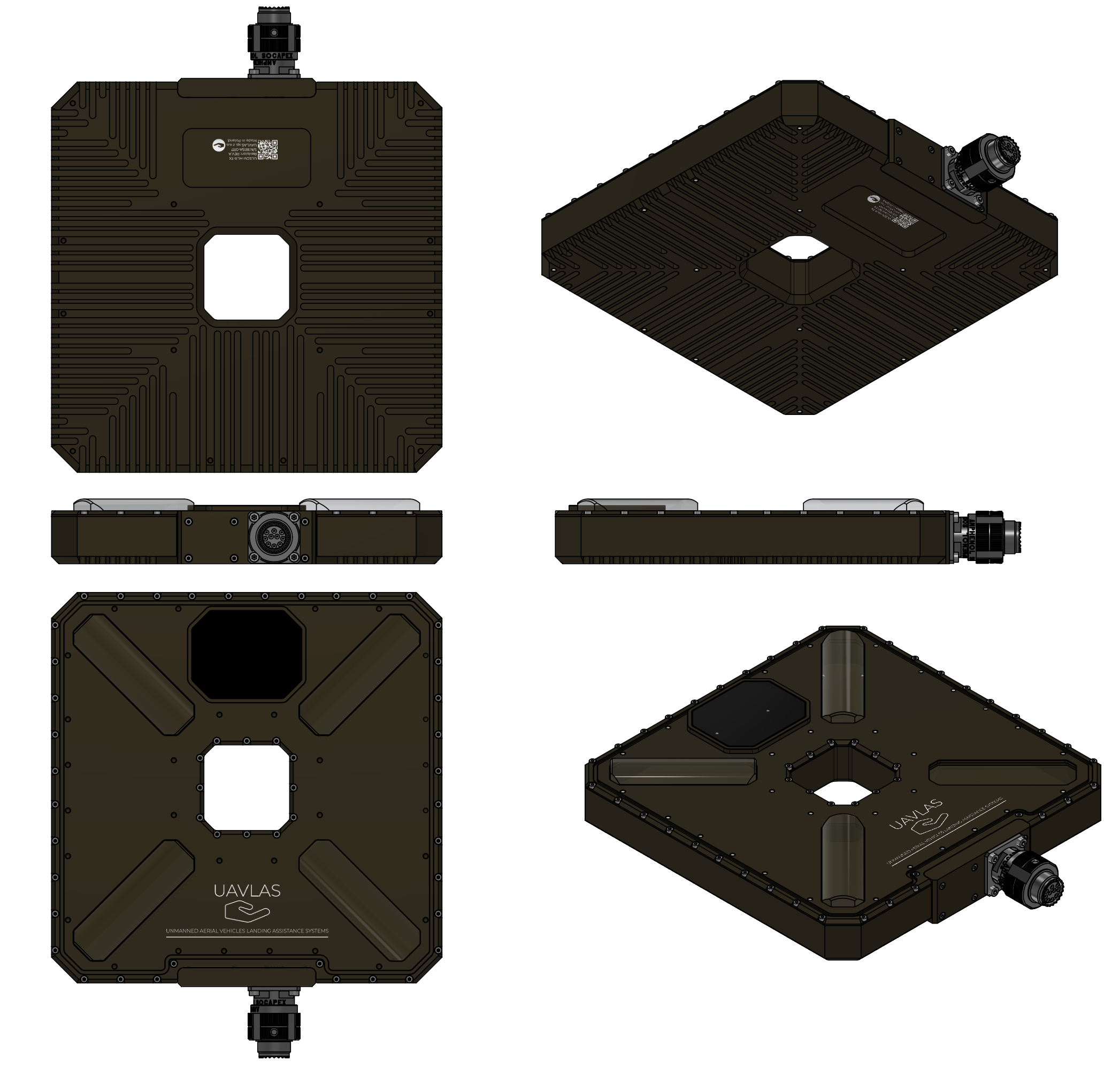 Transmitter – Projection Views (Color)